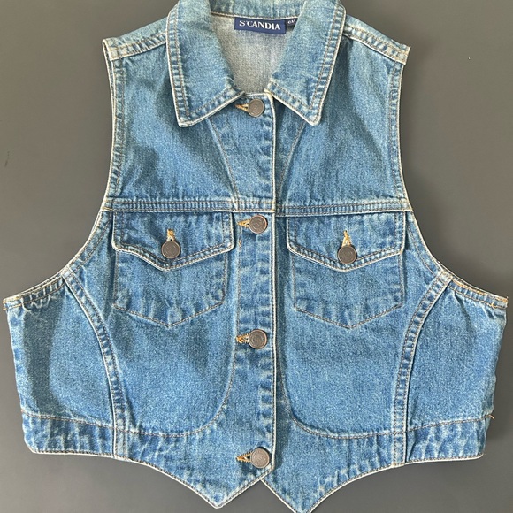 Scandia Blue Denim Vest - Picture 1 of 2